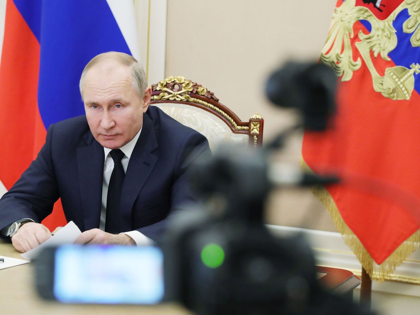 El presidente ruso, Vladimir Putin, este 1 de febrero. (EFE)