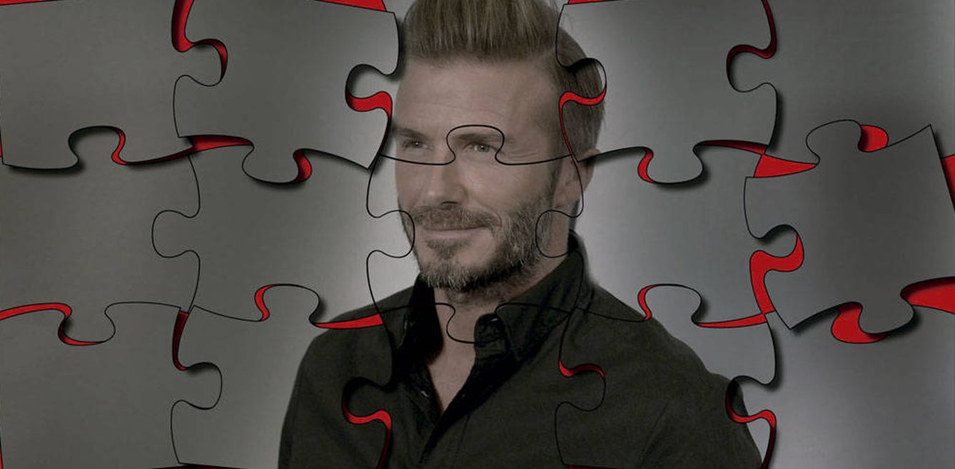 Foto: David Beckham en un fotomontaje realizado en Vanitatis