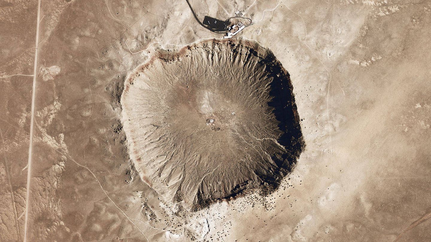 Vista aérea del cráter. (Wikimedia Commons)