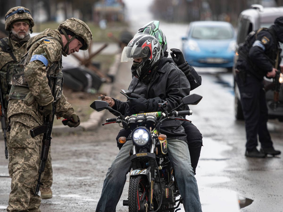 Foto: Checkpoint en Kiev. (Getty/Alexey Furman)