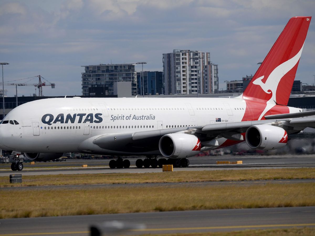 Foto: Avión australiano de la aerolínea Qantas. (Cedida)