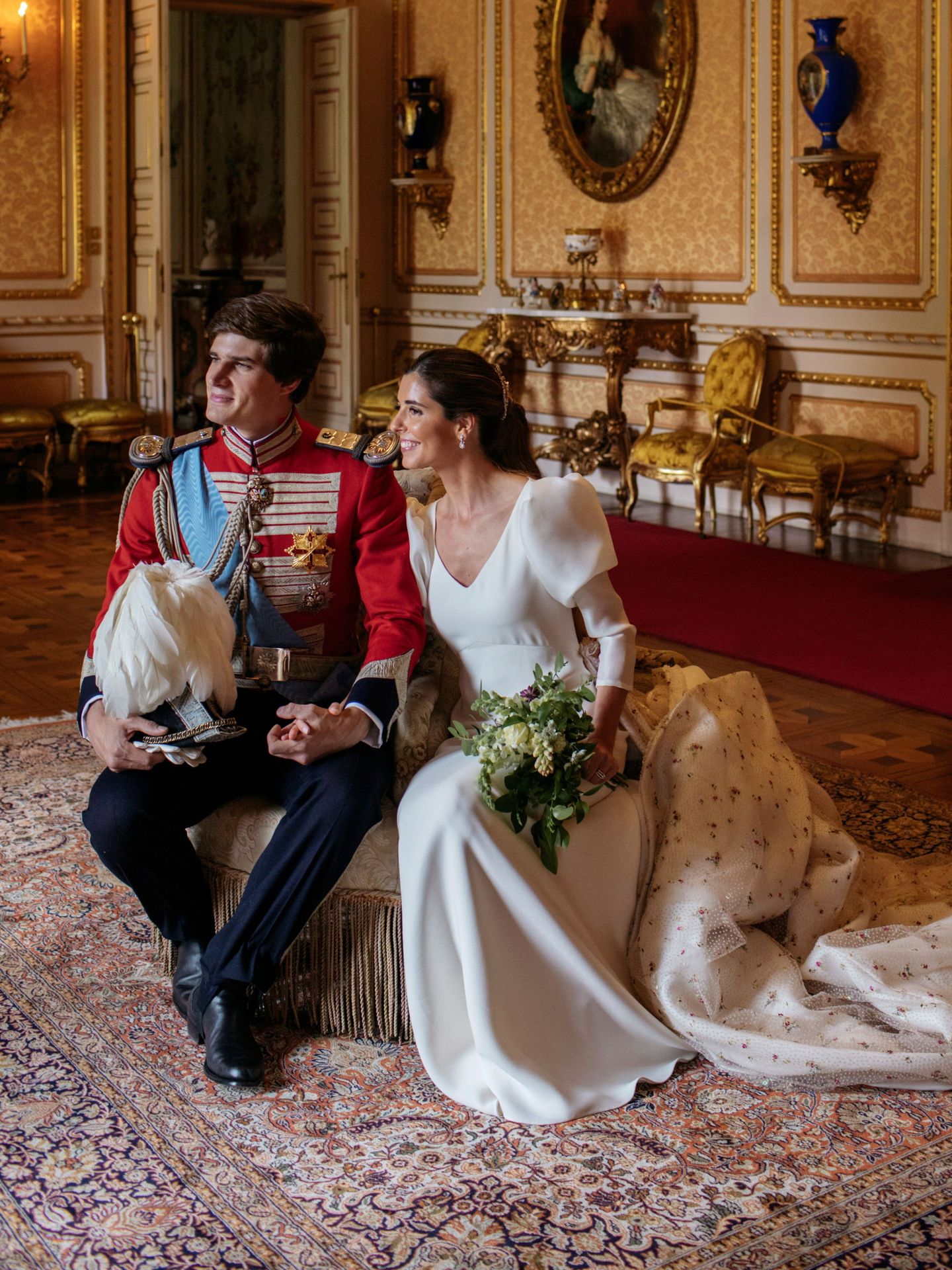 Carlos Fitz-James Stuart y Belén Corsini, recién casados. (EFE/Alejandra Ortiz)