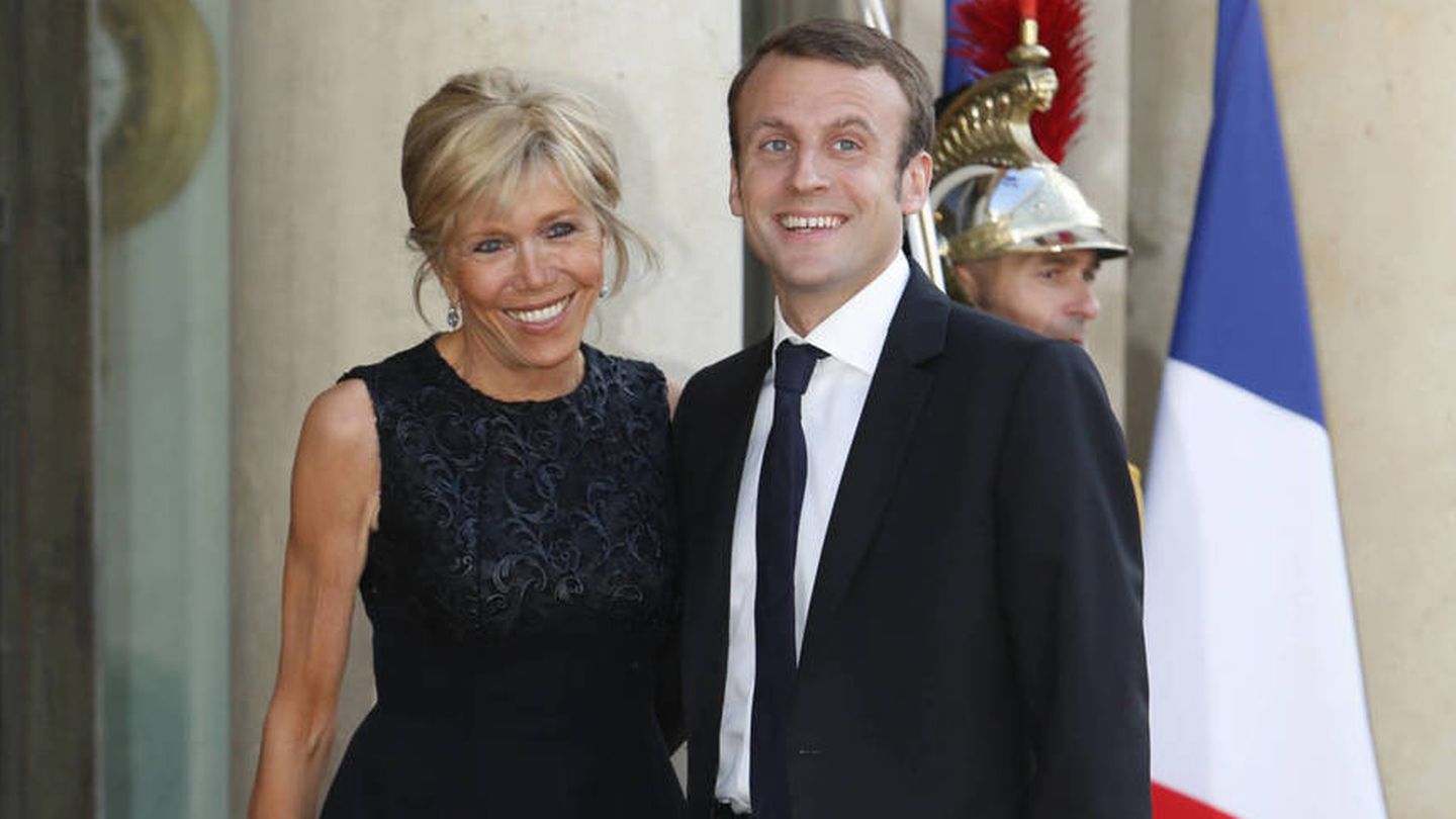 Brigitte y Macron en una imagen de archivo. (Gtres)