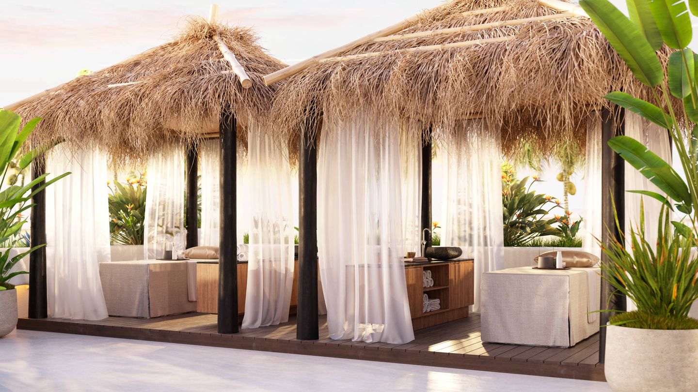 El hotel Jardín Tropical ofrece masajes al aire libre.