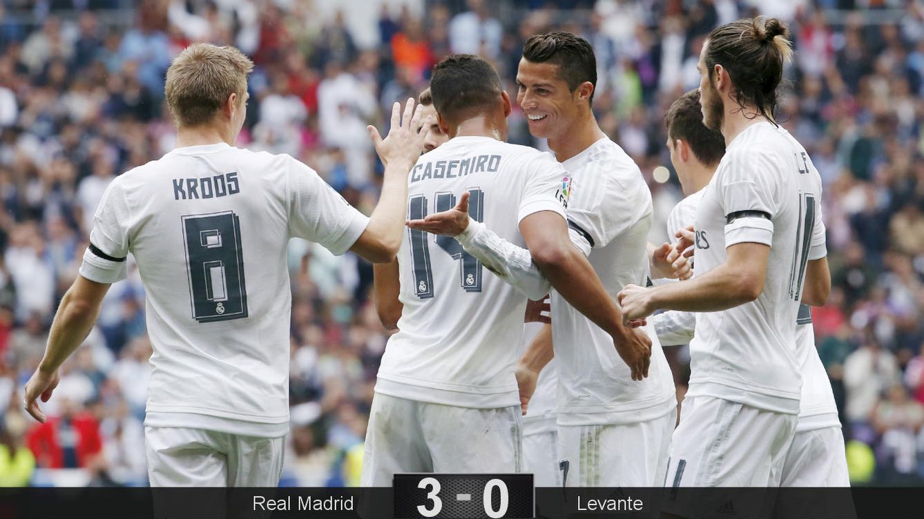 Foto: El Real Madrid celebra el gol de Cristiano (Reuters).