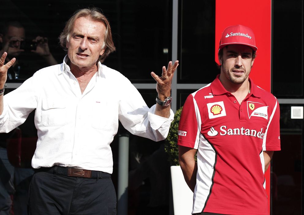 Foto: Luca di Montezemolo y Fernando Alonso en esta temporada.