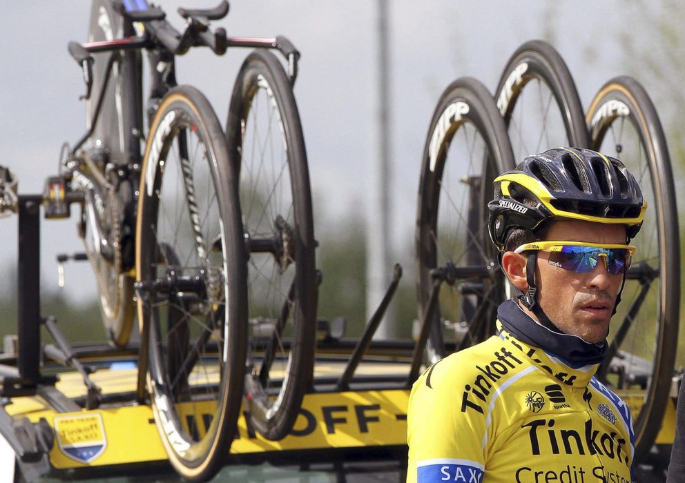 Foto: Alberto Contador puso en serios apuros a Chris Froome.