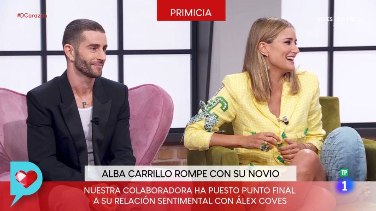 Alba Carrillo junto a Pelayo Díaz en 'D Corazón'. (RTVE)