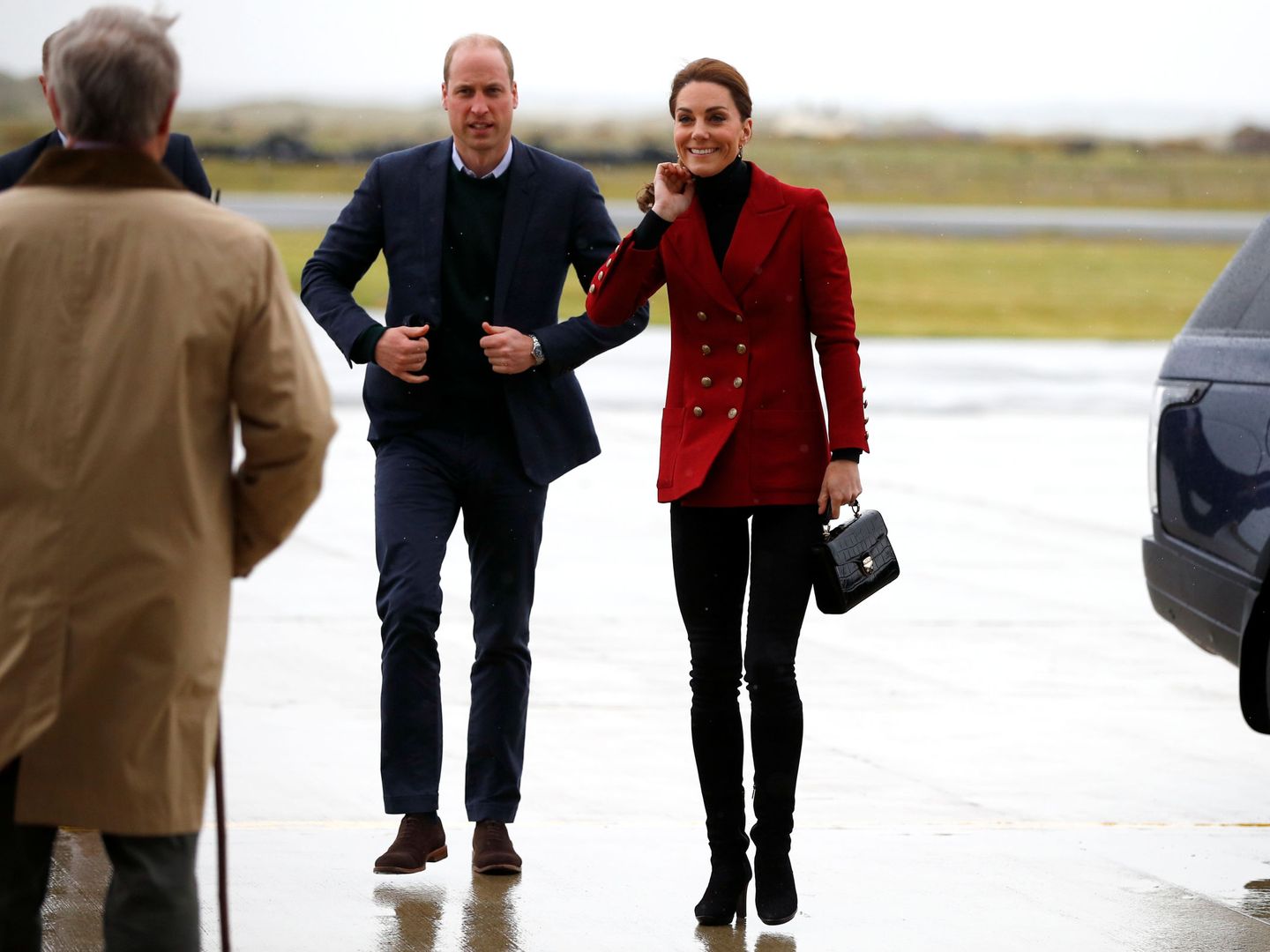 Los duques de Cambridge a su llegada al acto. (Reuters)