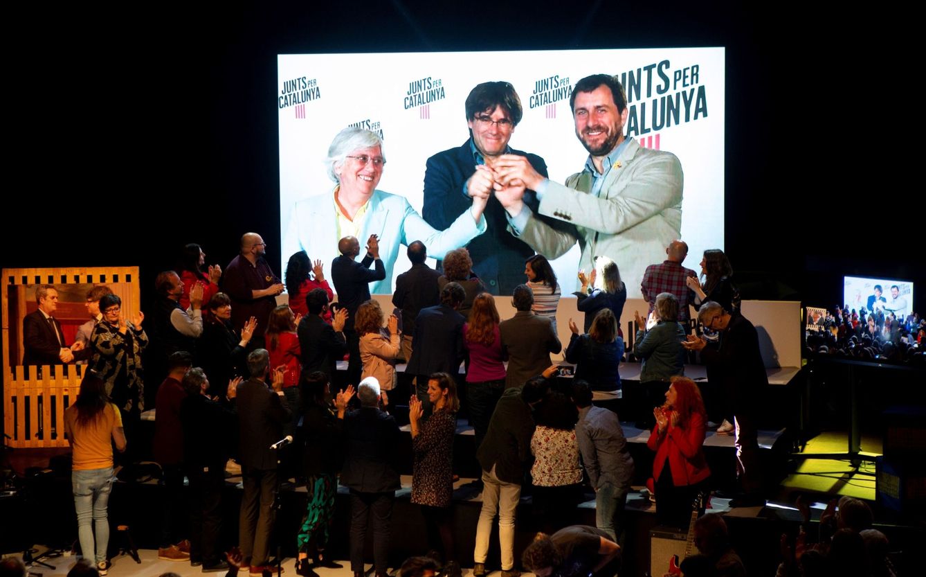Videoconferencia de Carles Puigdemont. (EFE)