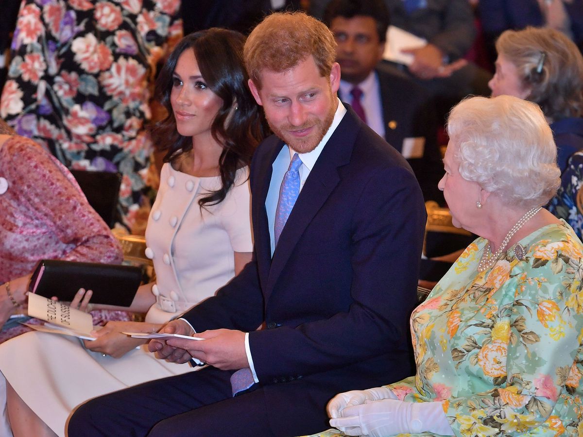 Foto: Los duques de Sussex con la reina en una imagen de archivo (Reuters)