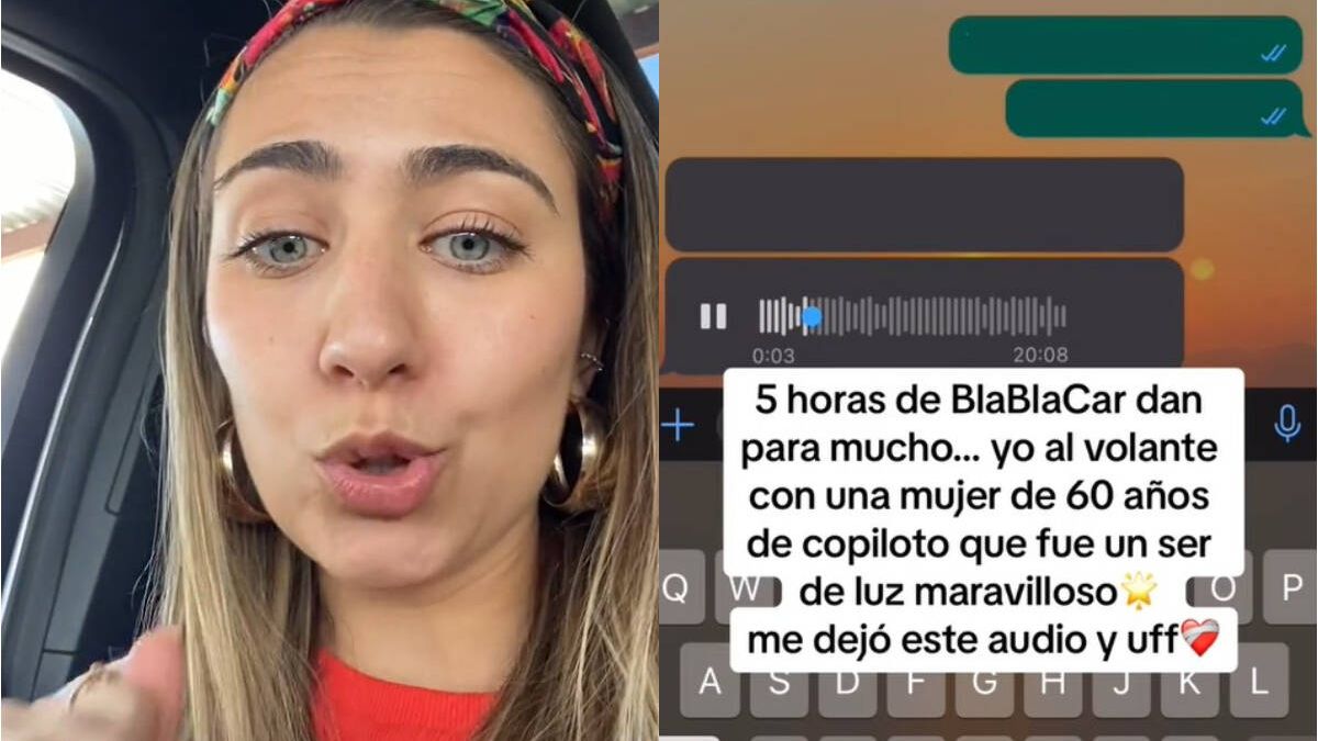 El audio viral que una mujer le ha enviado a su acompañante tras un viaje en BlaBlaCar: "Sigue así"