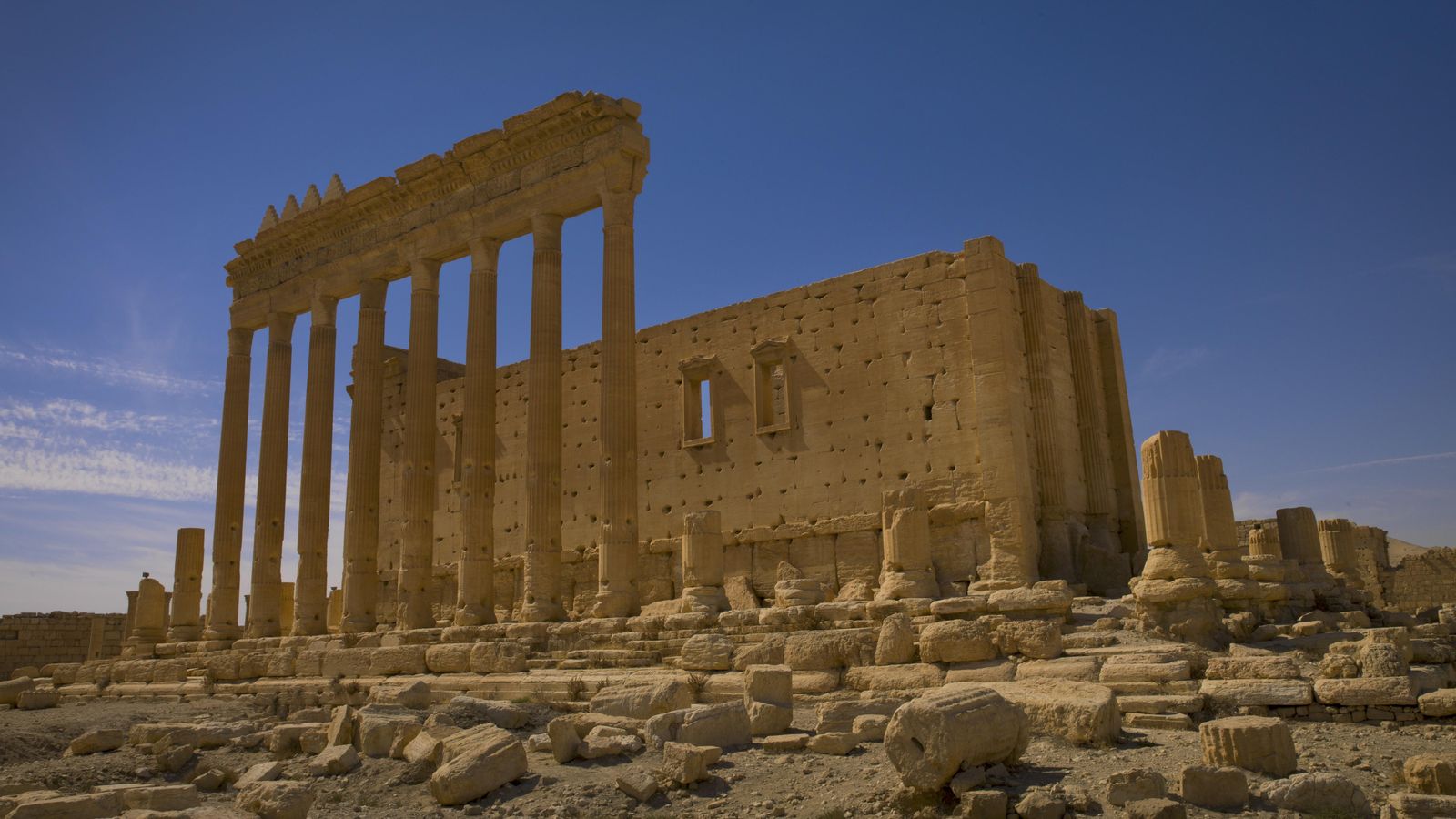 Foto: Las ruinas romanas de la ciudad de Palmira (CORBIS)