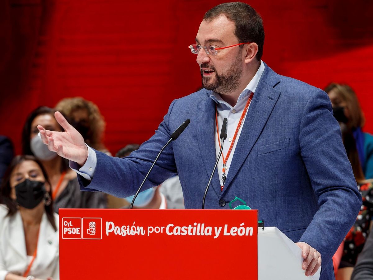 Foto: El presidente de Asturias, Adrián Barbón. (Santi Otero/EFE)