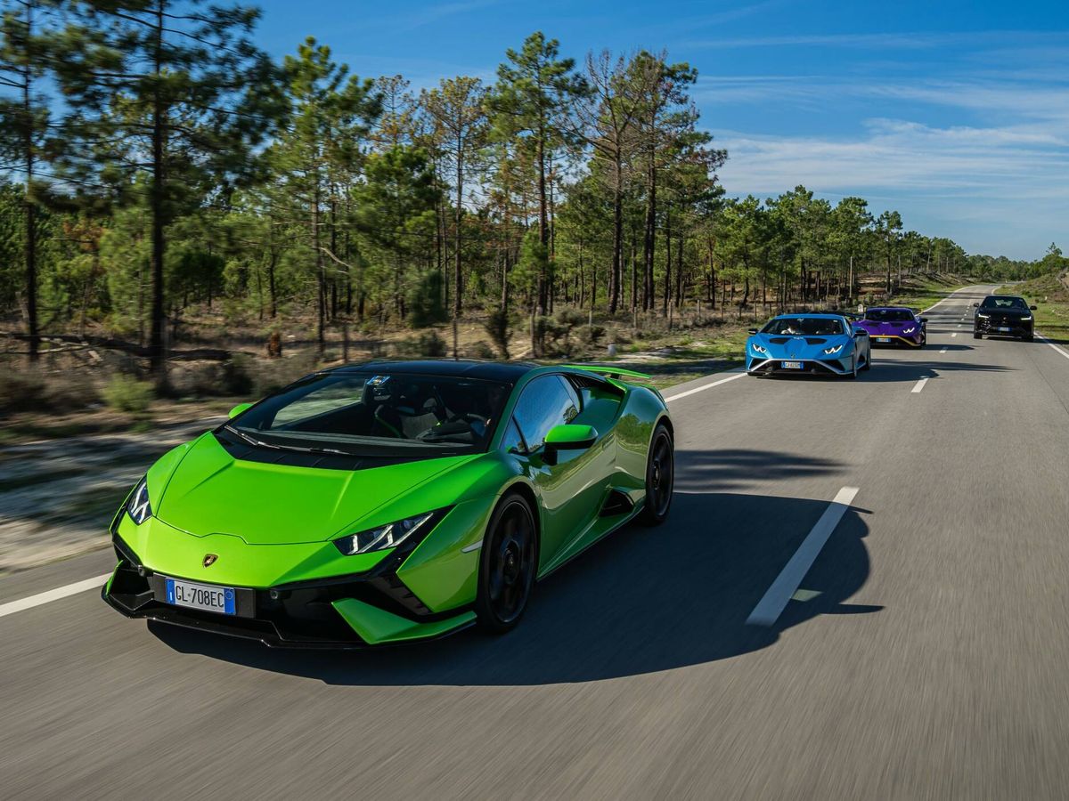 Foto: La primera parte del test discurrió por carretera, entre Lisboa y Lagos. (Lamborghini)