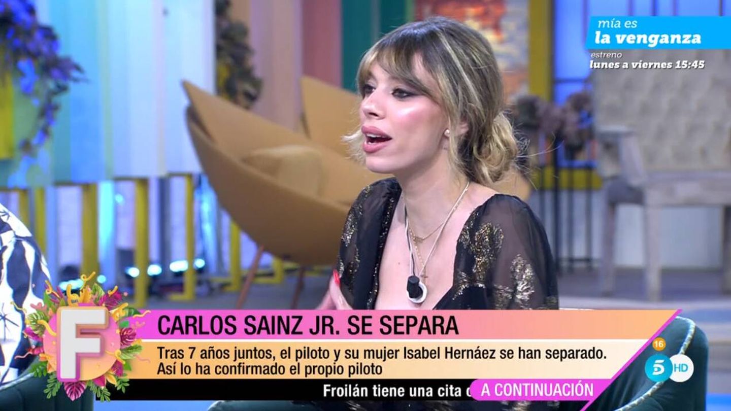 Alejandra Rubio en 'Fiesta'. (Mediaset)