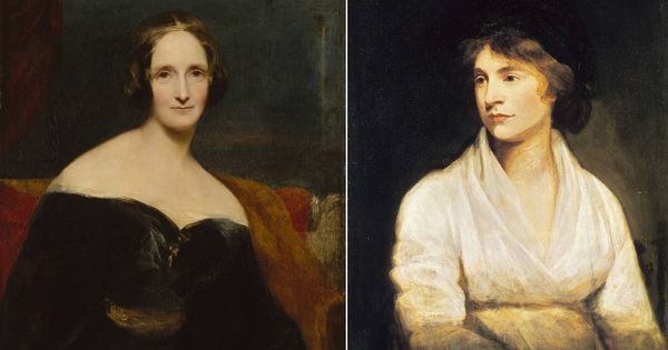 Foto: Mary Shelley y Mary Wollstonecraft.