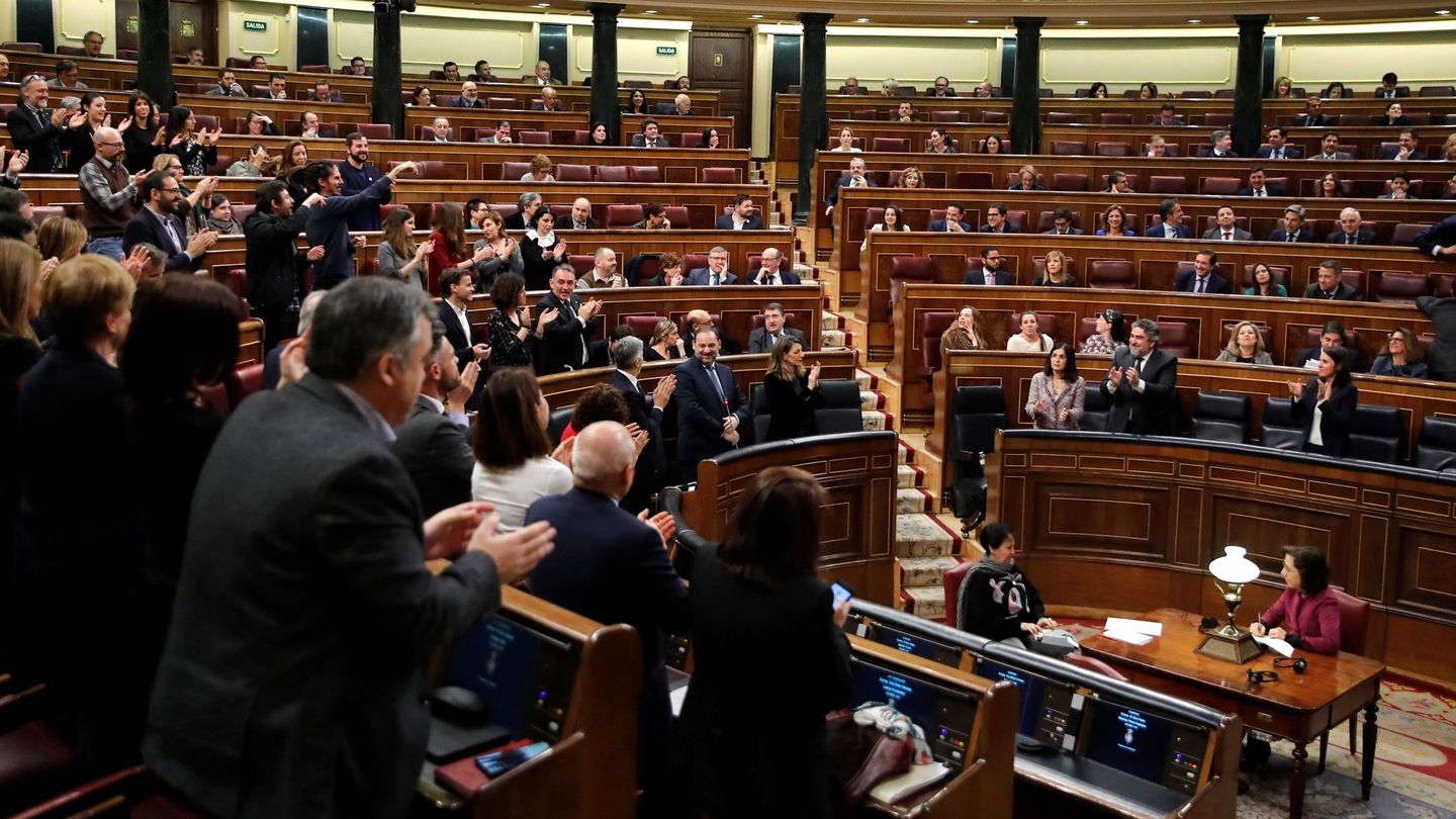 El Congreso de los Diputados durante el pleno de la pasada semana. (EFE)