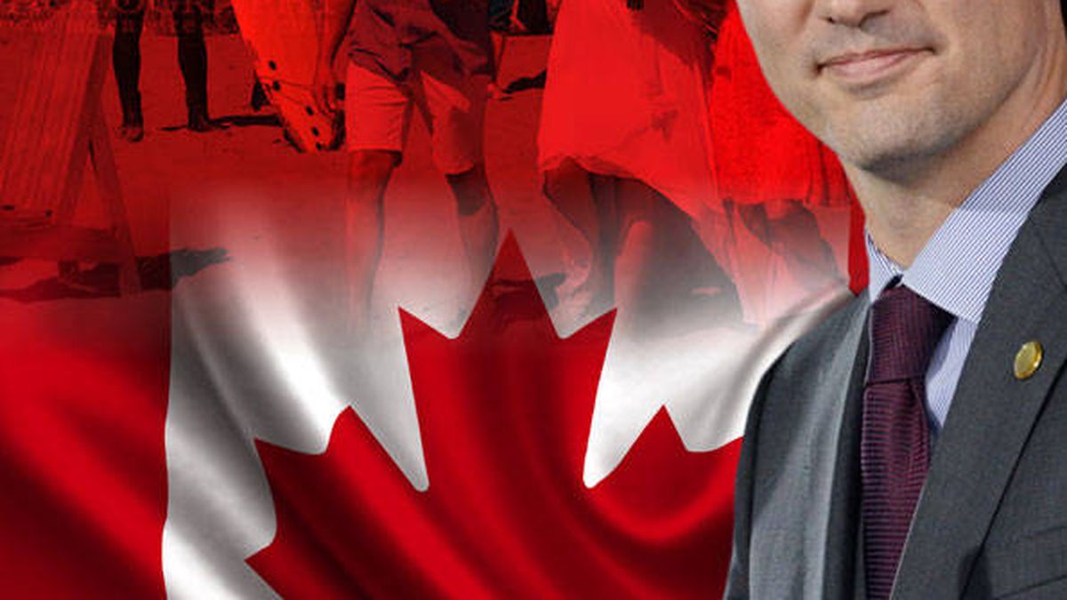 La foto del primer ministro canadiense, Justin Trudeau, que ha causado furor