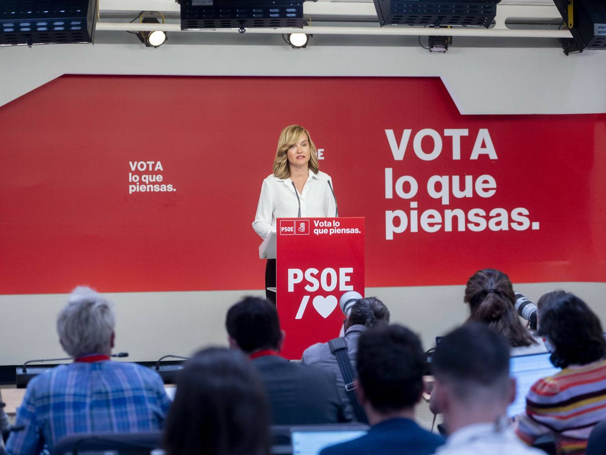 Foto: La portavoz de la Ejecutiva Federal del PSOE y ministra de Educación, Pilar Alegría. (Europa Press)