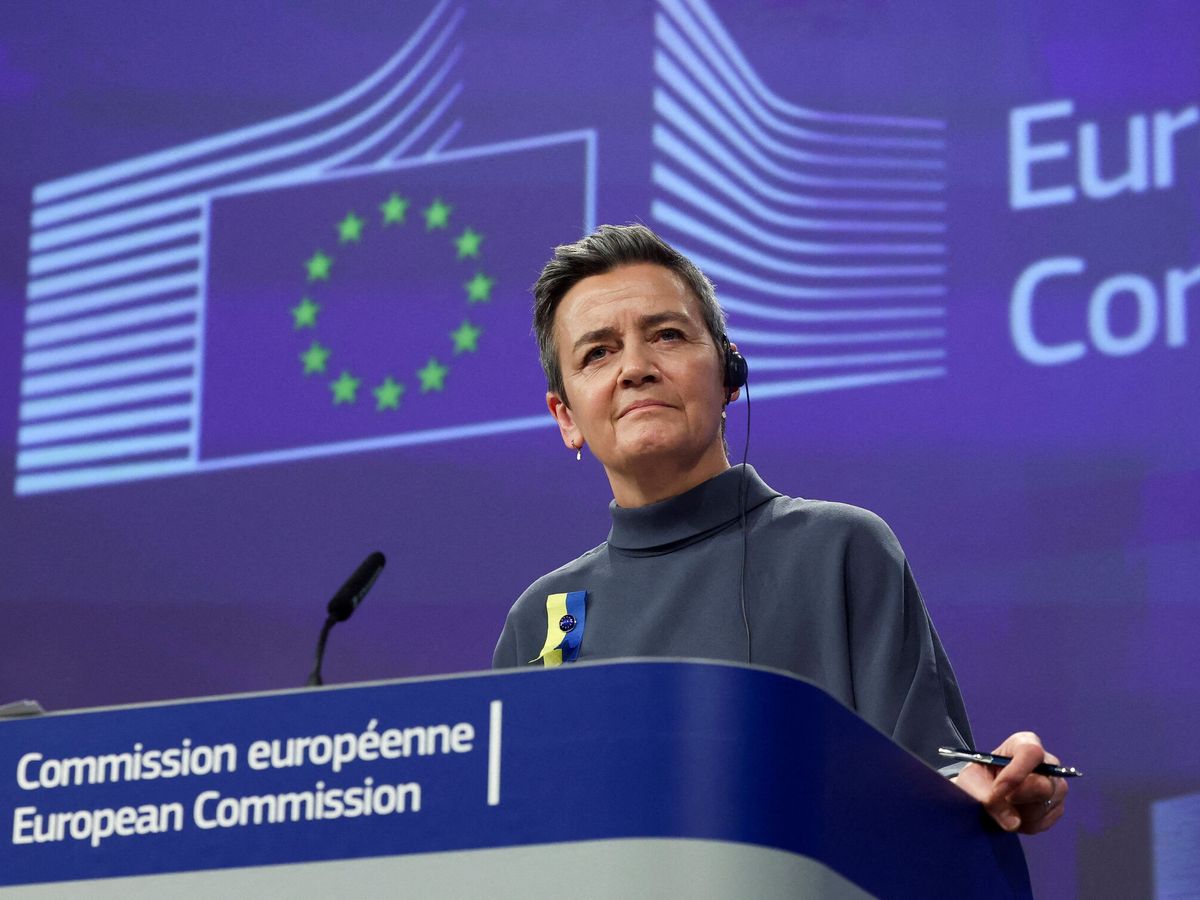 Foto: La vicepresidenta ejecutiva de la Comisión Europea, Margrethe Vestager. (Reuters/Yves Herman)