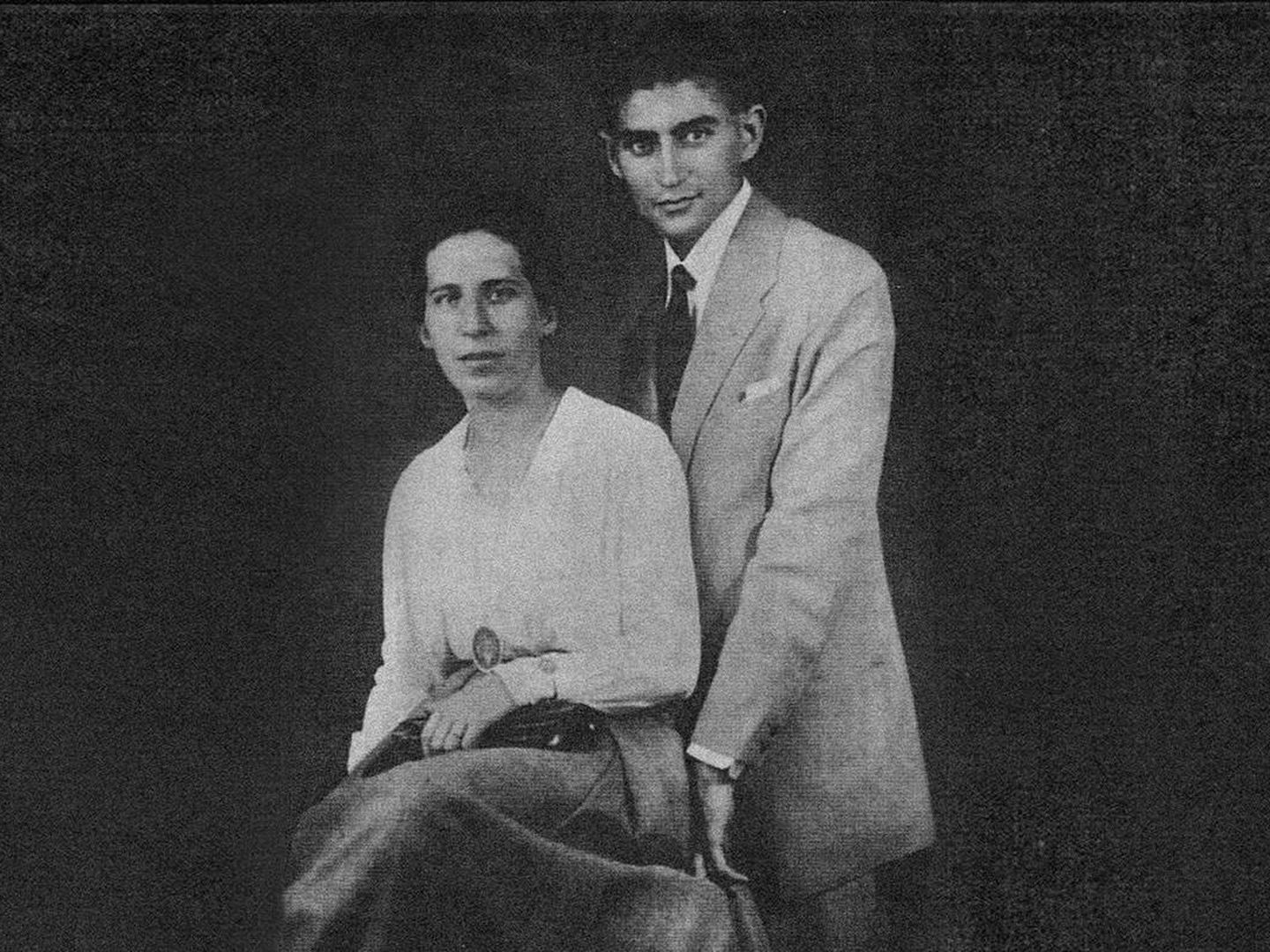 Felice Bauer y Franz Kafka en 1917.(Creative Commons)