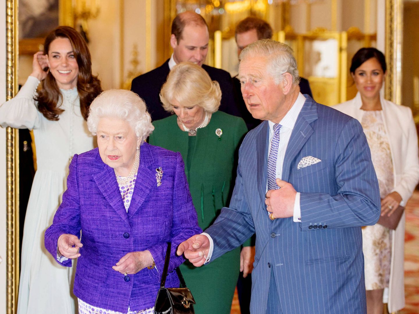 La familia real británica. (Getty)