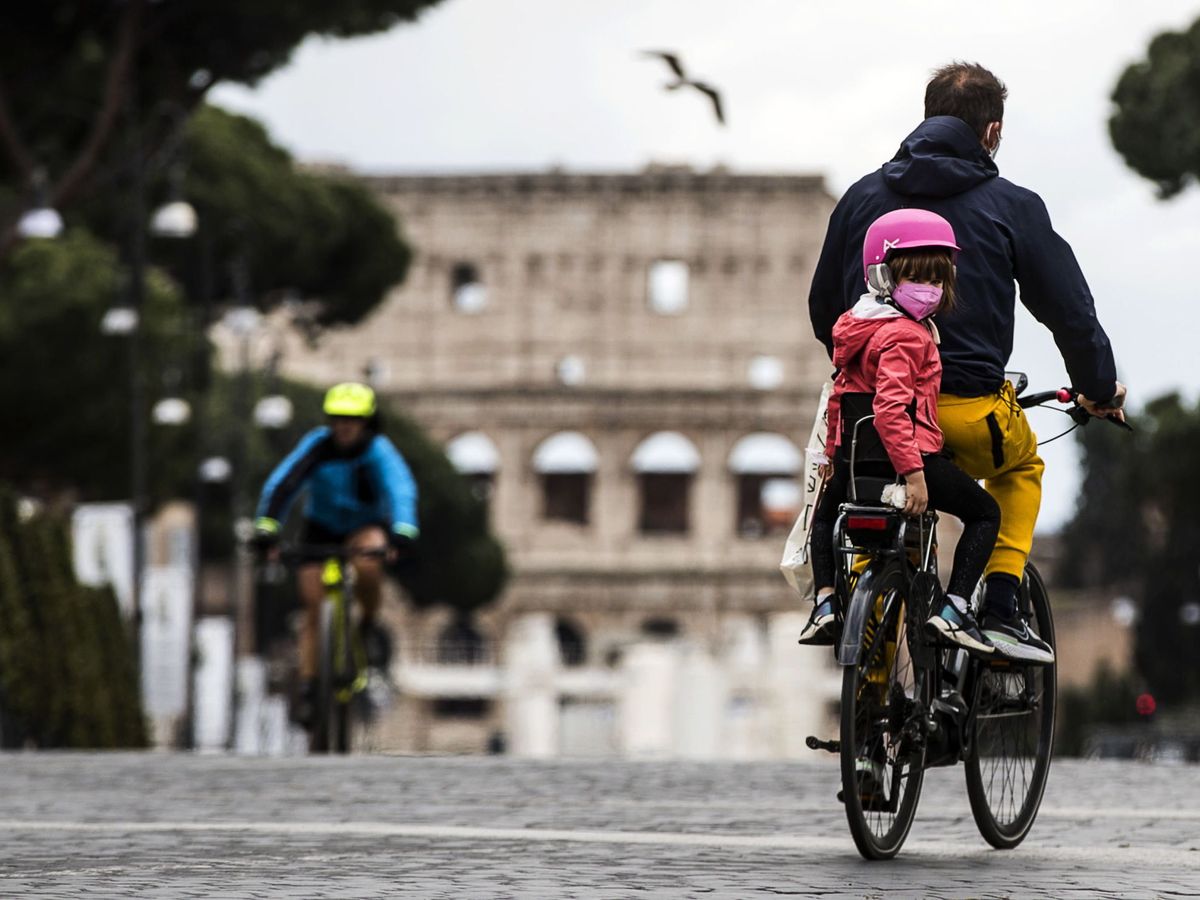 Foto: Bicicletas en Roma. (EFE)