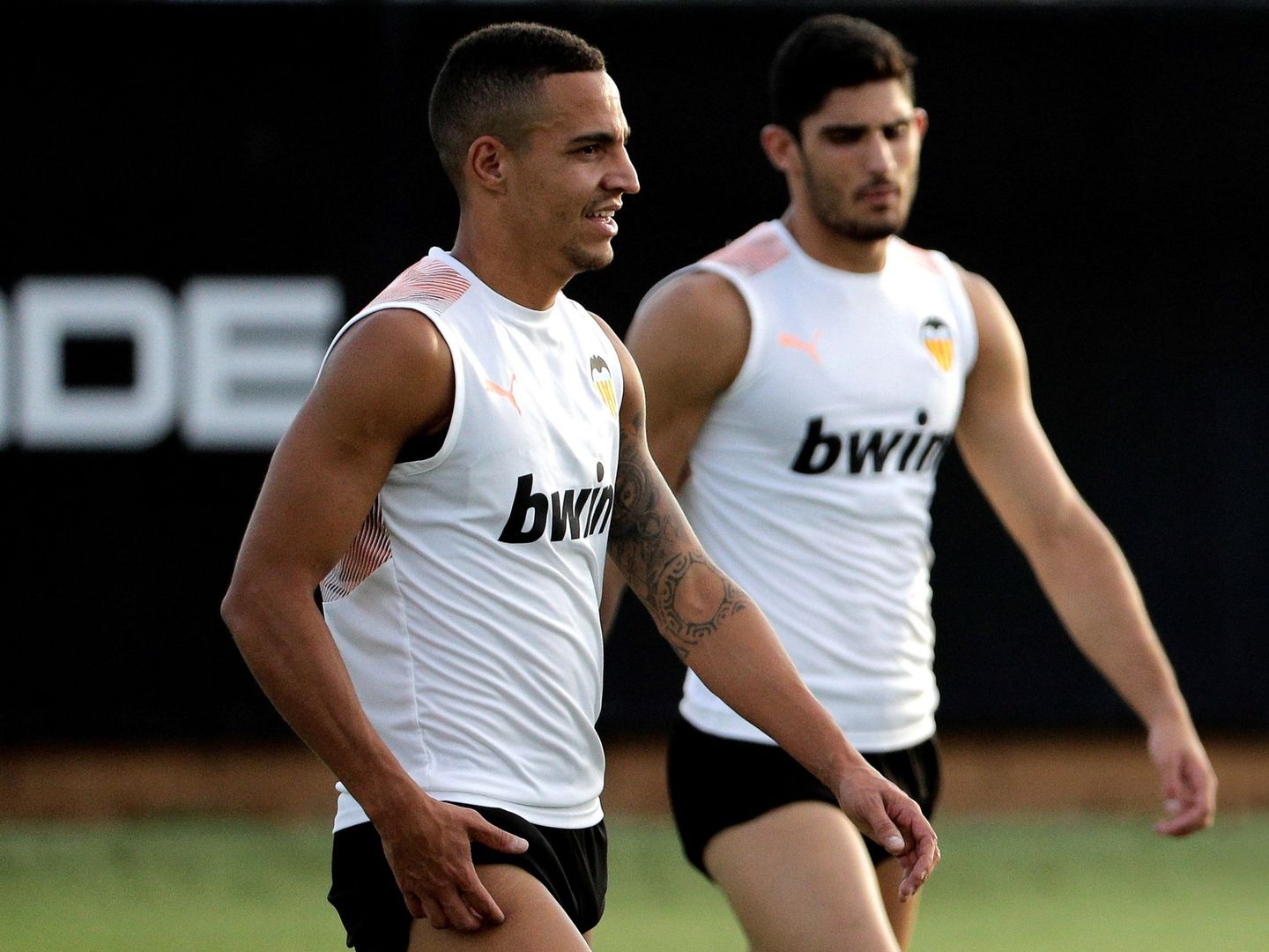 Rodrigo Moreno en un entrenamiento del Valencia. (Efe)