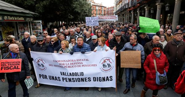 Foto: Manifestación de pensionistas en Madrid. (EFE)