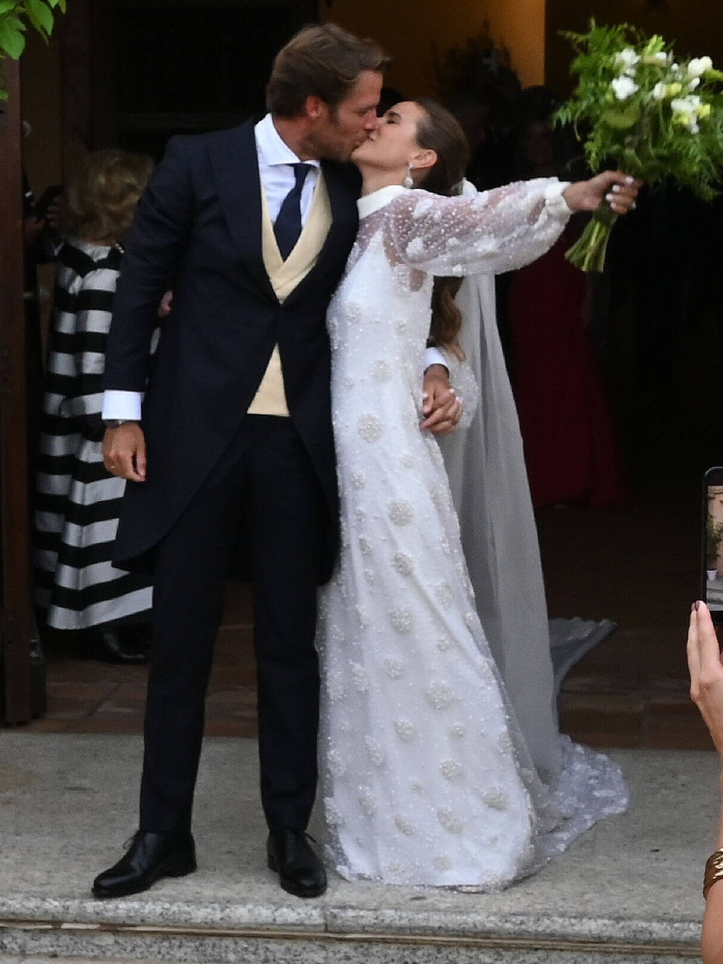 Casilda Aguilera y Yago Antón, recién casados. (Gtres)