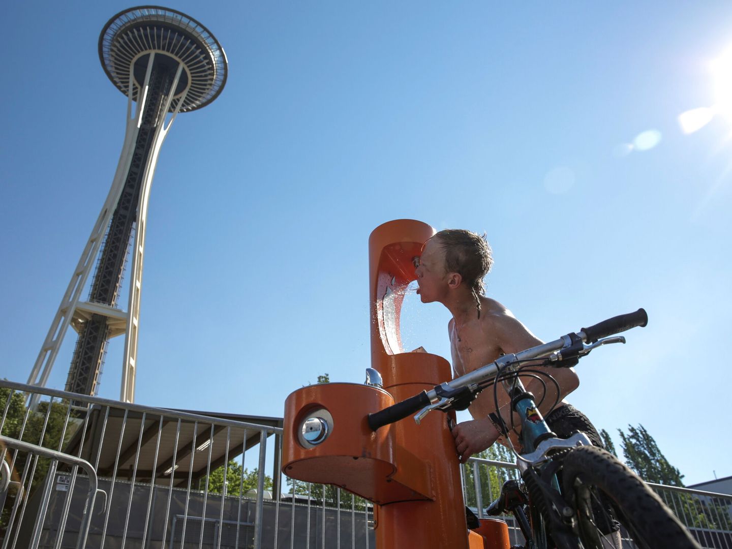 La ola de calor en la Ciudad de Seattle, en EEUU. Reuters