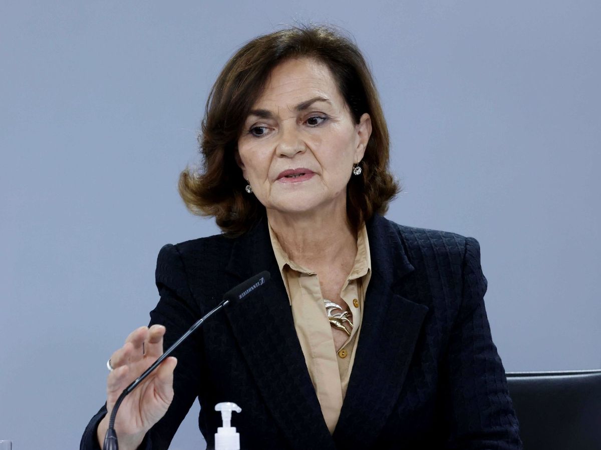 Foto: La vicepresidenta Primera del Gobierno, Carmen Calvo. (EFE) 