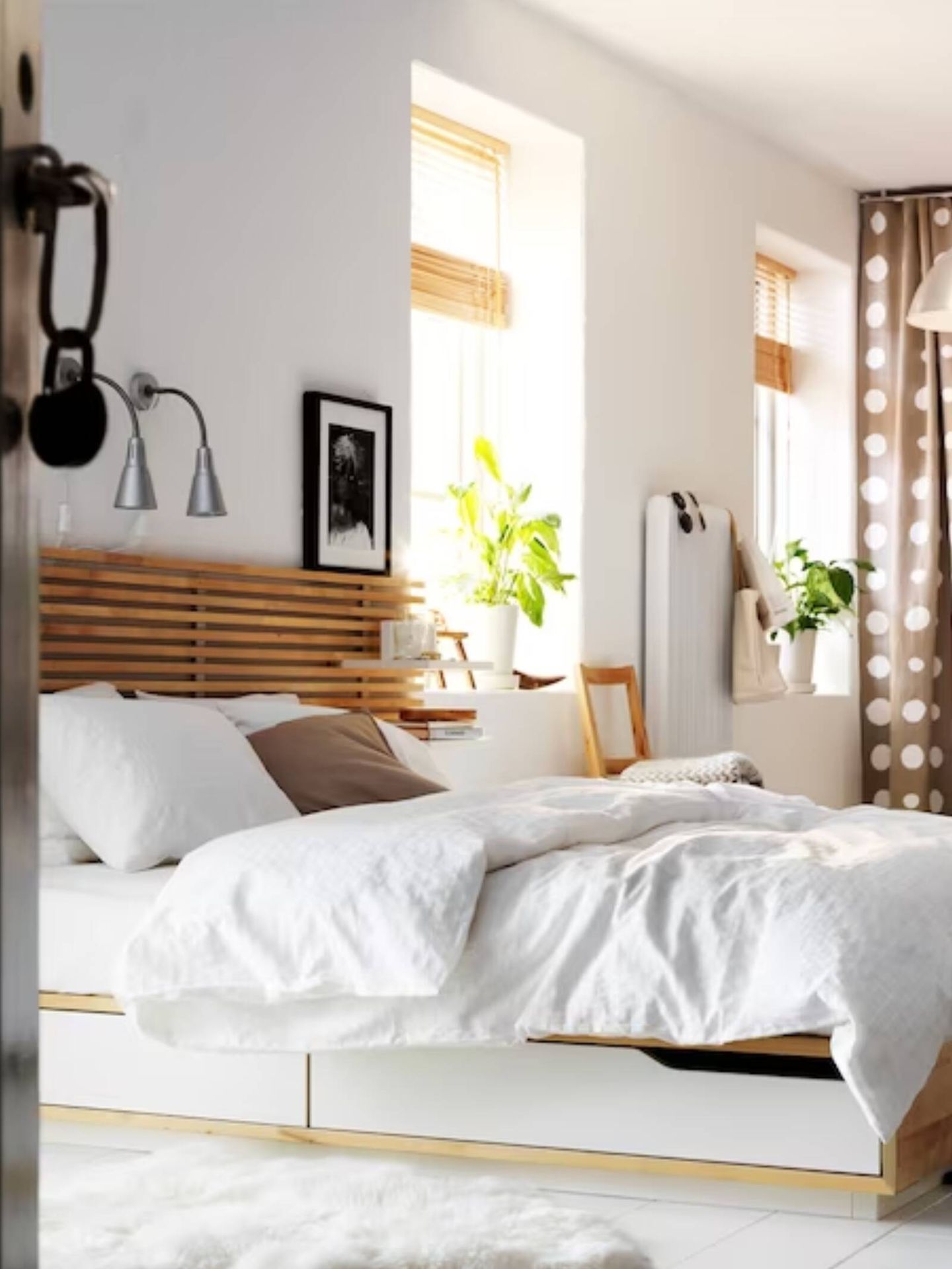Cabeceros de cama para cambiar el aspecto de tu dormitorio. (Cortesía/Ikea)
