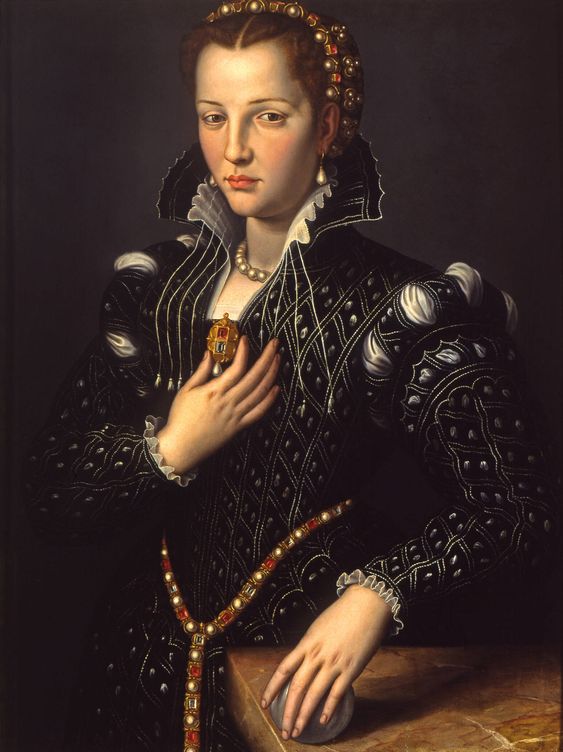 'Retrato de Lucrezia de Medici'. Bronzino. 1560.