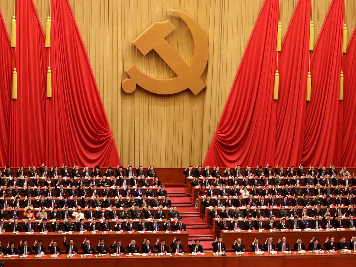 Foto: Ceremonia del Congreso Nacional del Partido Comunista de China. (EFE)