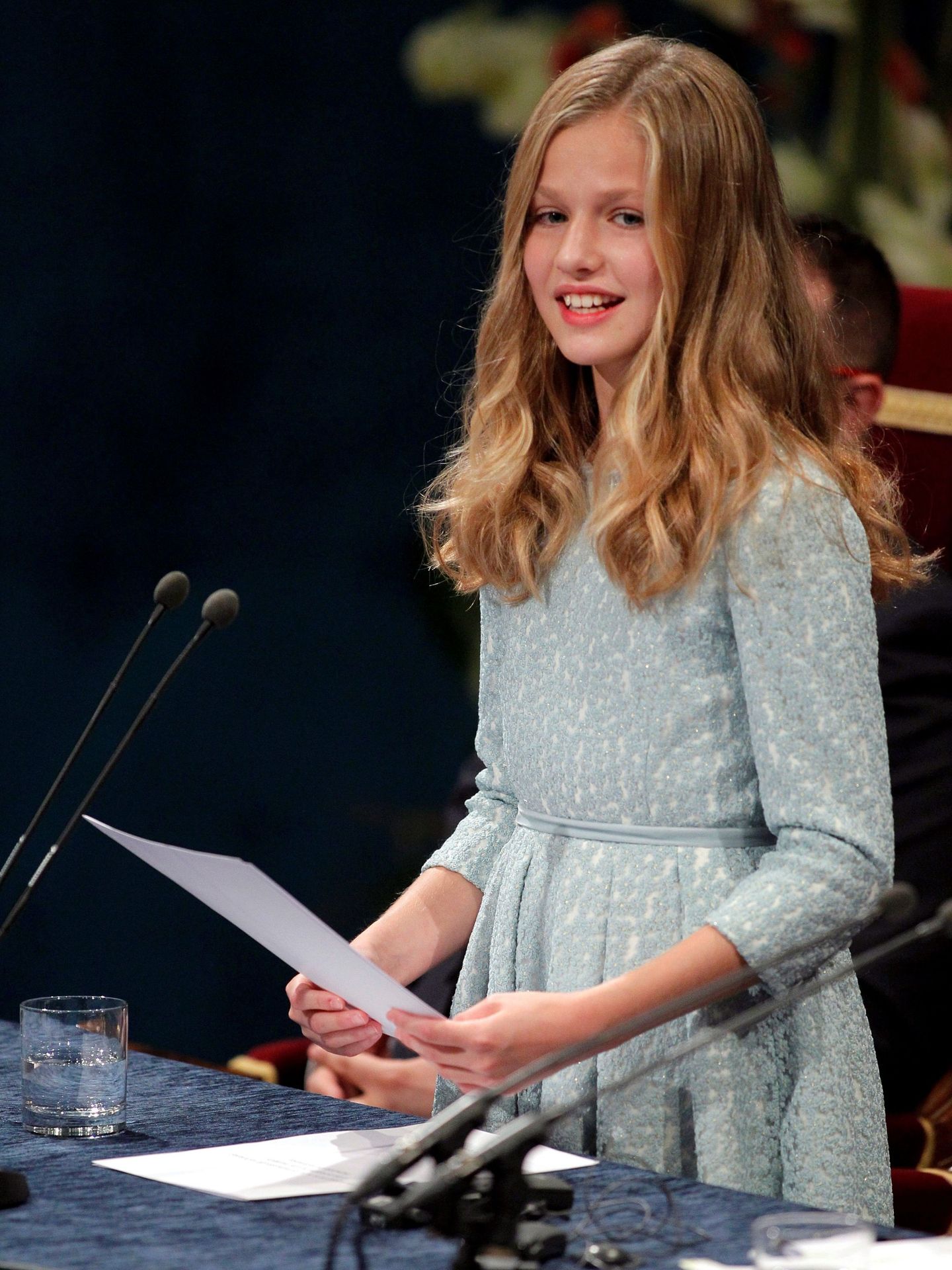 La princesa Leonor, en su estreno en los Premios Princesa de Asturias. (EFE)