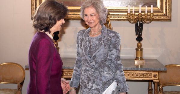 Foto: La reina Sofía junto a la reina Silvia. (EFE)