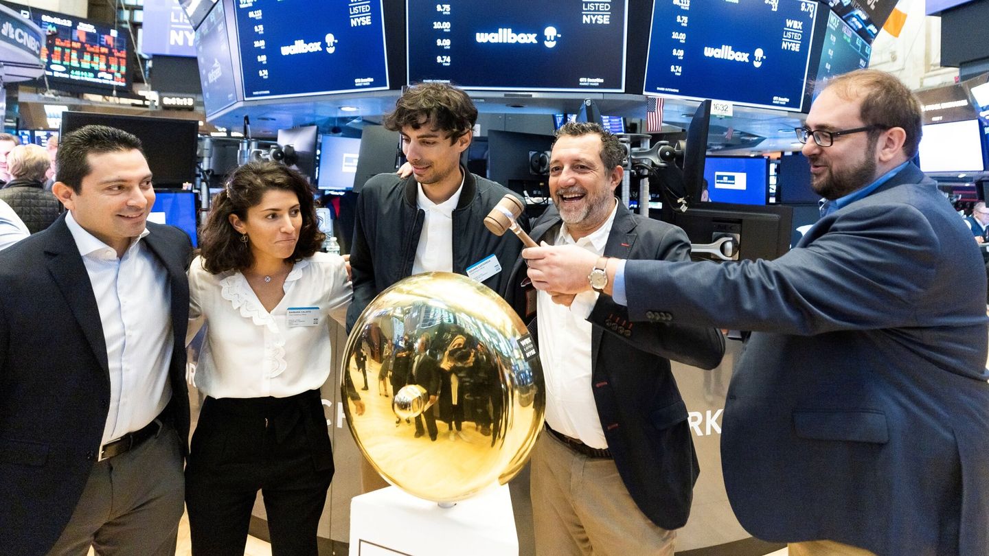 El debut en la Bolsa de Nueva York de Wallbox, a finales de 2021. Desde entonces, no se ha producido una oferta pública tan sonada de una 'startup' española. (Reuters)