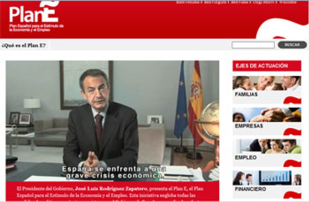 Foto: Moncloa contrata a las agencias de cabecera del PSOE para la web publicitaria del Plan E