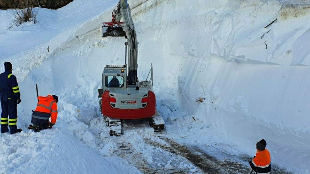 Búsqueda en San Isidro: localizan el cuerpo del segundo operario sepultado por un alud de nieve