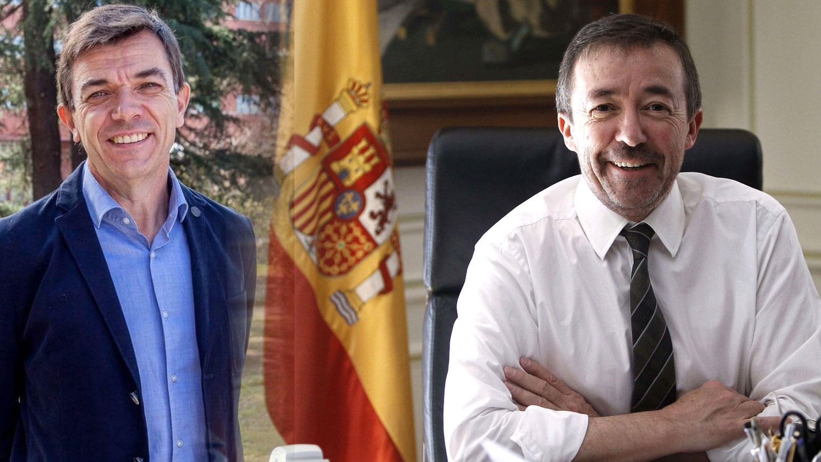 Foto: Los candidatos a rector Carlos Andradas y José Carrillo.