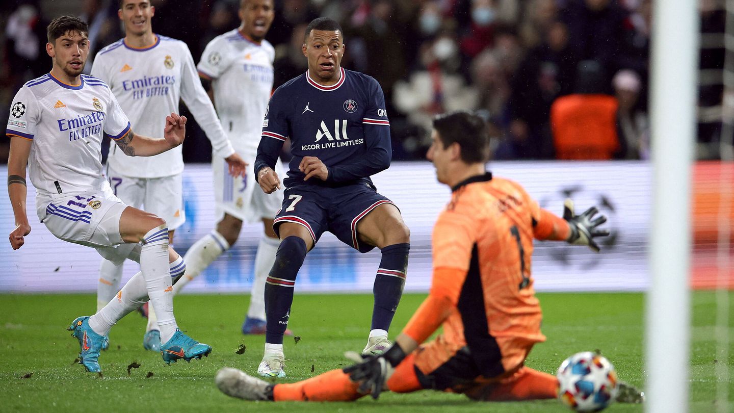 Mbappé, marcando al Real Madrid. (Reuters/Sarah Meyssonnier)