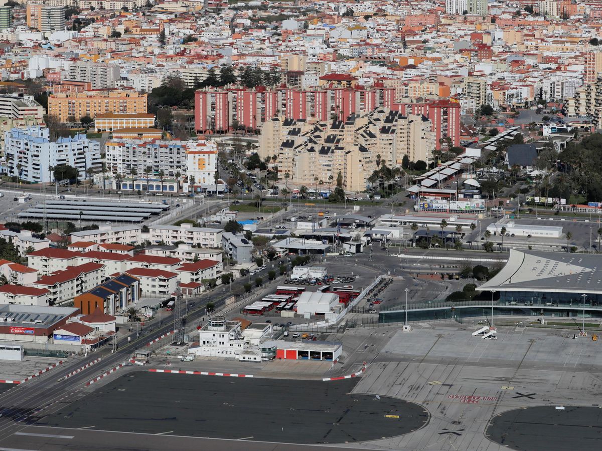 Foto: La frontera entre Gibraltar y La Línea de la Concepción. (Reuters)
