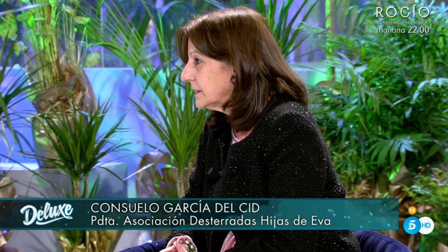 La presidenta de la Asociación Desterradas Hijas de Eva. (Telecinco).