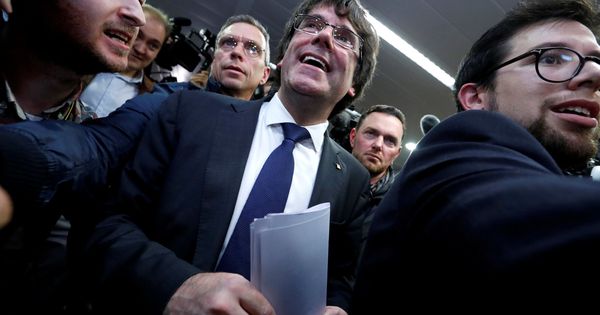 Foto: El 'expresident' de la Generalitat Carles Puigdemont, en Bruselas (Reuters)