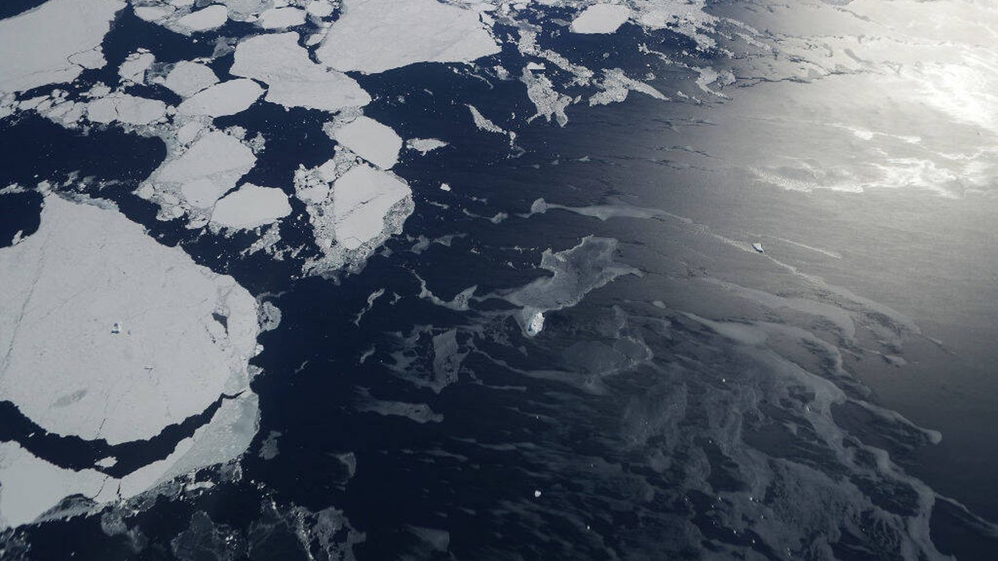 Una imagen de la Antártida tomada por la NASA. (Getty)