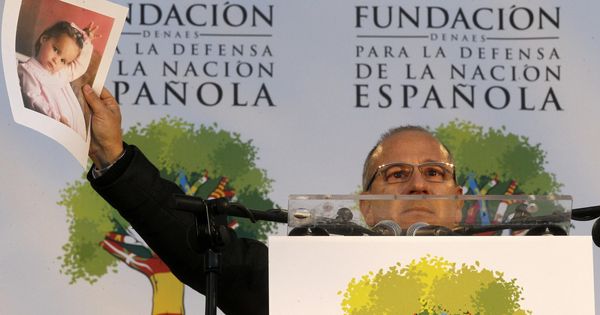 Foto: El expresidente de la AVT Francisco José Alcaraz y senador por Vox. (EFE)