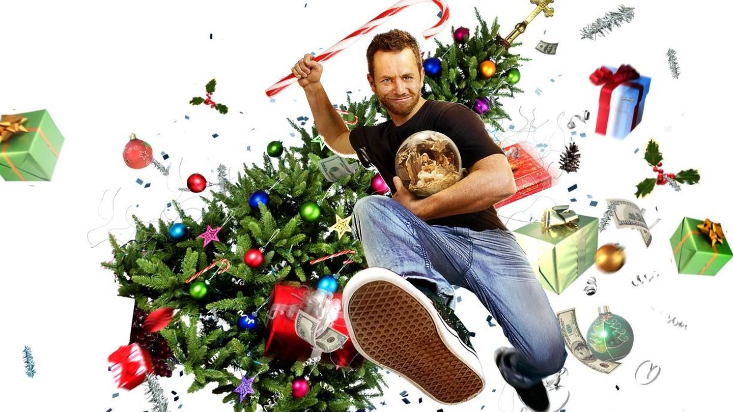 Kirk Cameron en un cartel promocional de 'Salvando la Navidad'