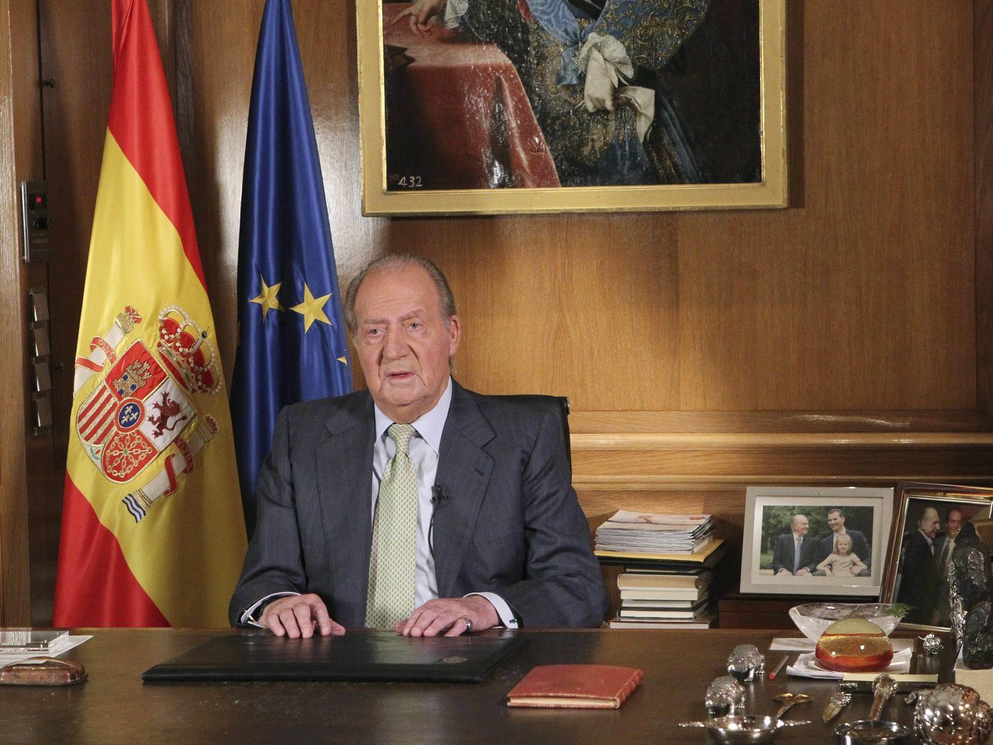 El rey Juan Carlos, el día de su abdicación. (EFE)
